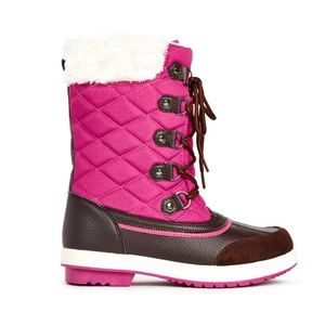 JustFab Pink and Brown Boots